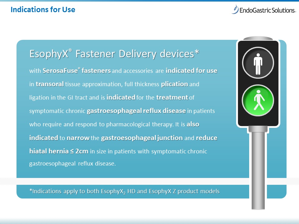 Safety information for the TIF procedure